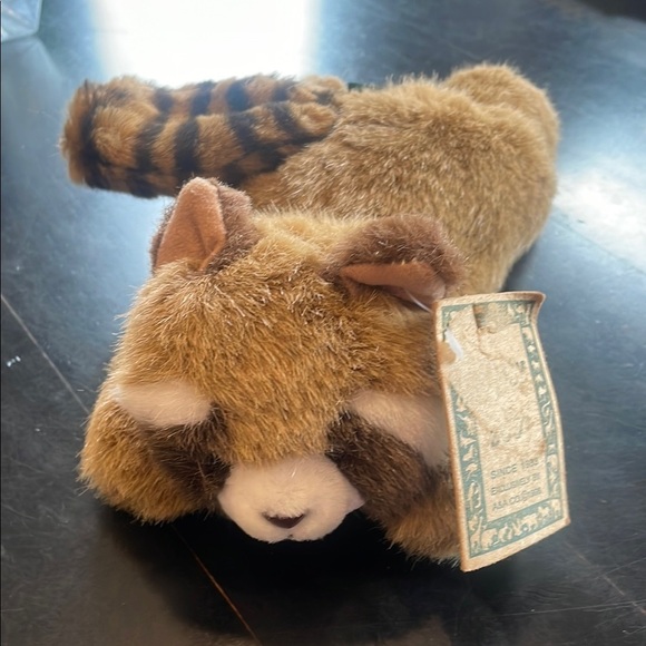 Brown Plush Raccoon beanbag like new - Picture 1 of 5